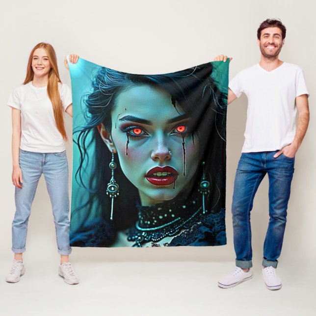 Vampire Queen: Mörk Allure Konst Fleecefilt (På plats)
