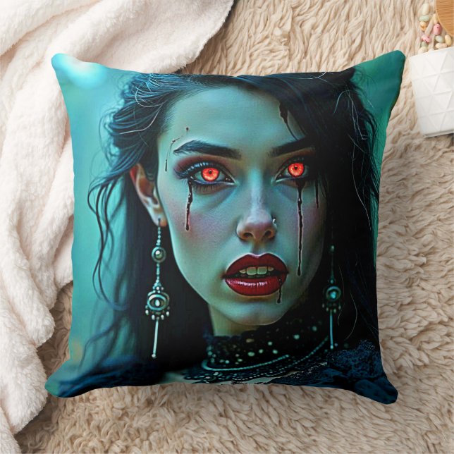 Vampire Queen: Mörk Allure Konst Kudde (Filt)