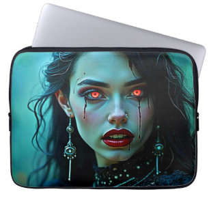 Vampire Queen: Mörk Allure Konst Laptop Fodral