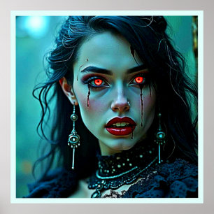 Vampire Queen: Mörk Allure Konst Poster
