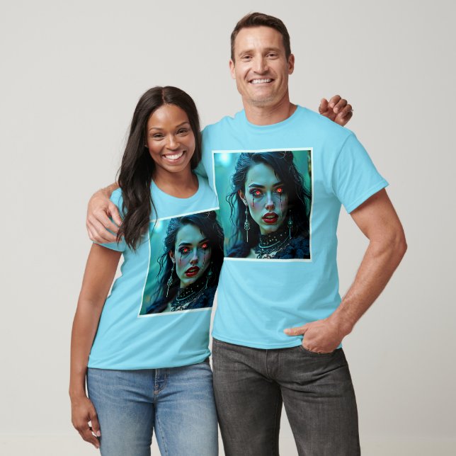 Vampire Queen: Mörk Allure Konst T Shirt (Unisex)