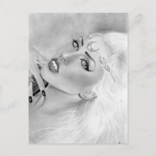 Vampire Queen Postcard Vykort