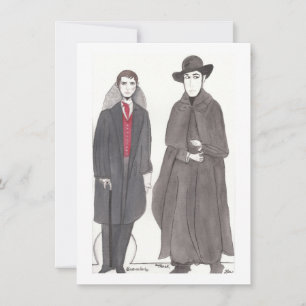 Vampire & Reverend Pappra dockor Kort