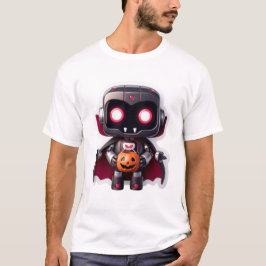 Vampire Robot Halloween Cute Creepy Tech Stil T Shirt