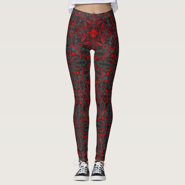 Vampire Rose Leggings (Framsida)