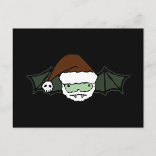 Vampire Santa Fladdermus Helg Vykort