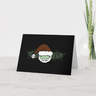 Vampire Santa Fladdermus Helgkort