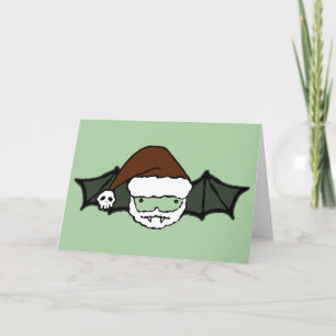 Vampire Santa Fladdermus Helgkort