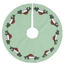 Vampire Santa Fladdermus Julgransmatta Borstad Polyester