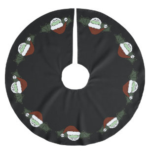 Vampire Santa Fladdermus Julgransmatta Borstad Polyester