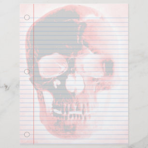 Vampire Skull Goth Notebook Papper