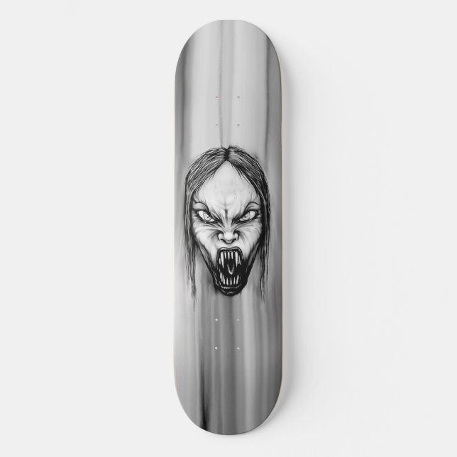Vampire Skull II Skateboard Deck (Framsida)