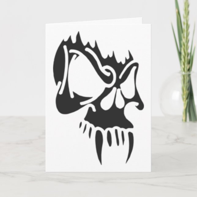 Vampire Skull Kort (Framsida)