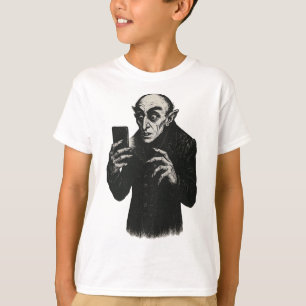 Vampire Smartphone Nosferatu Selfie Count Orlok Ha T Shirt