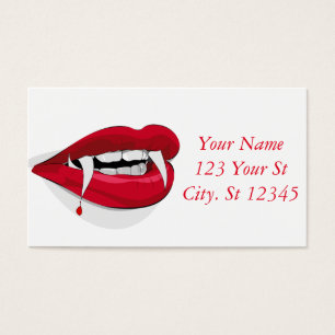 Vampire Smile Thunder_Cove Visitkort