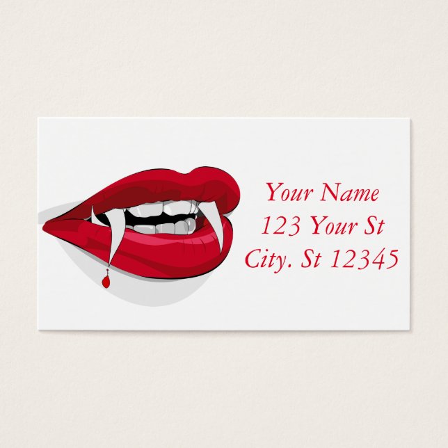 Vampire Smile Thunder_Cove Visitkort (Framsidan)