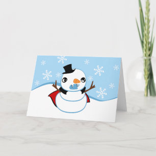 Vampire Snögubbe Helgkort