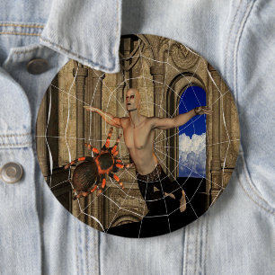 Vampire Spiders Webben Pinback Button Knapp