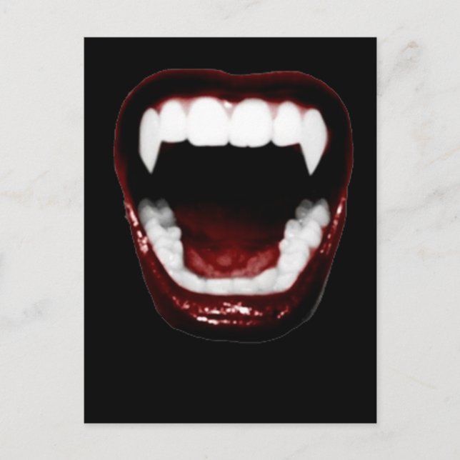 ’Vampire Teeth’ Vykort (Framsida)