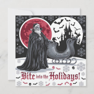 Vampire-Thenzic-julkortsbrott Måne Julkort