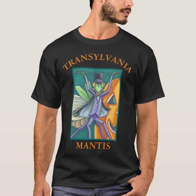 VAMPIRE TRANSYLVANIA MANTIS HALLOWEEN T-SHIRT (Framsida)