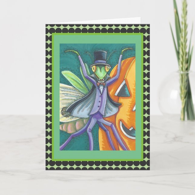 VAMPIRE TRANSYLVANIA PRAYING MANTIS GREETARD KORT (Framsida)