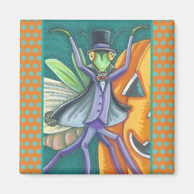 VAMPIRE TRANSYLVANIA PRAYING MANTIS MAGNET Square (Framsidan)