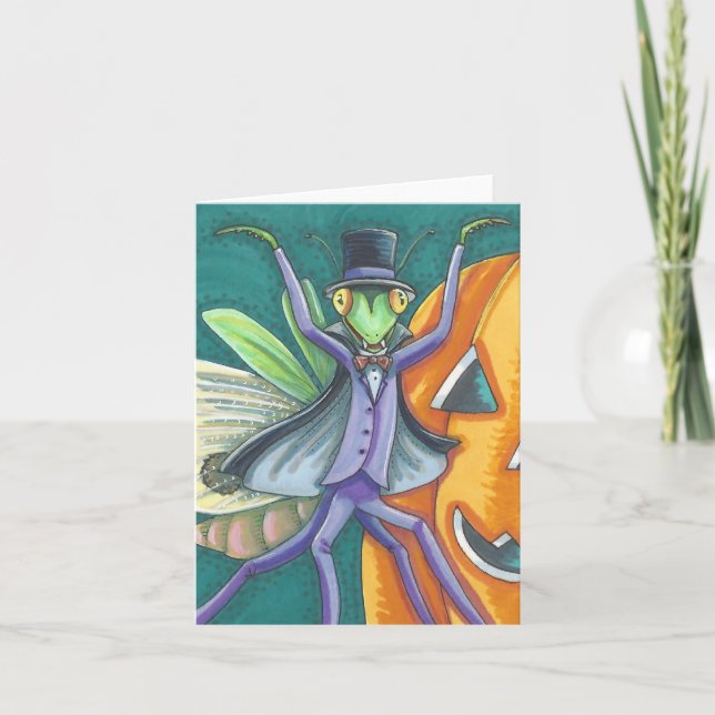 VAMPIRE TRANSYLVANIA PRAYING MANTIS NOTE CARD Blnk Kort (Framsida)