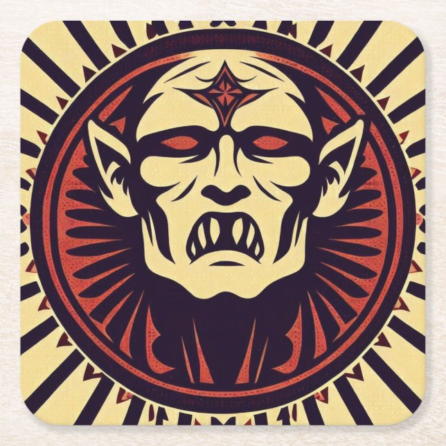 VAMPIRE UNDERLÄGG PAPPER KVADRAT (Framsidan)