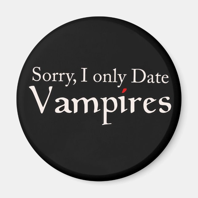 Vampire Vampires Fläkt Halloween Magnet (Framsidan)