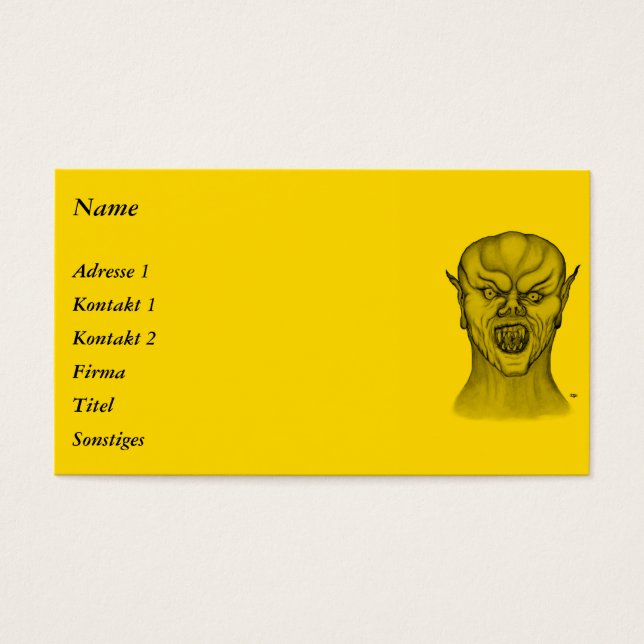 Vampire Visitkort (Framsidan)