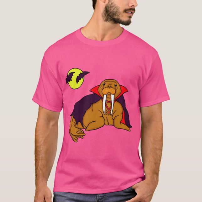 Vampire Walrus T Shirt (Framsida)