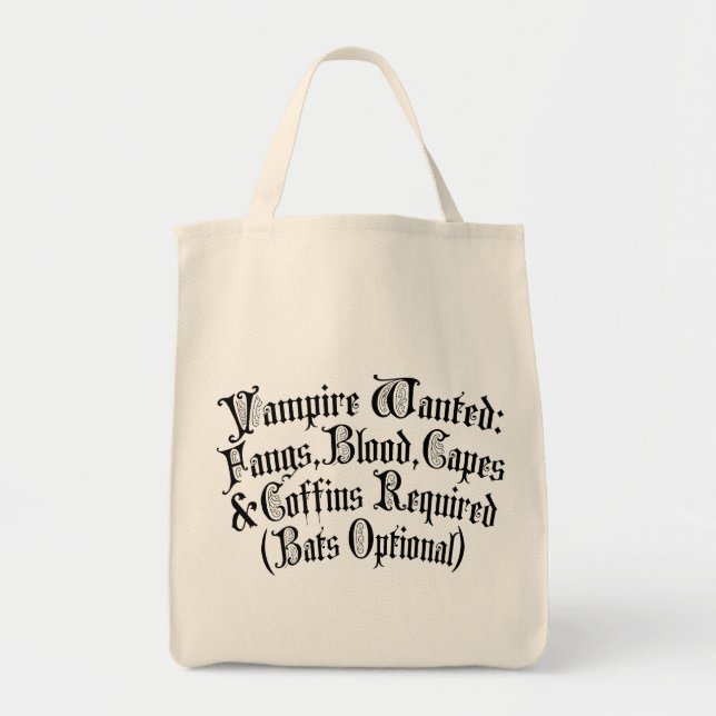 Vampire Wanted Tygkasse (Framsidan)
