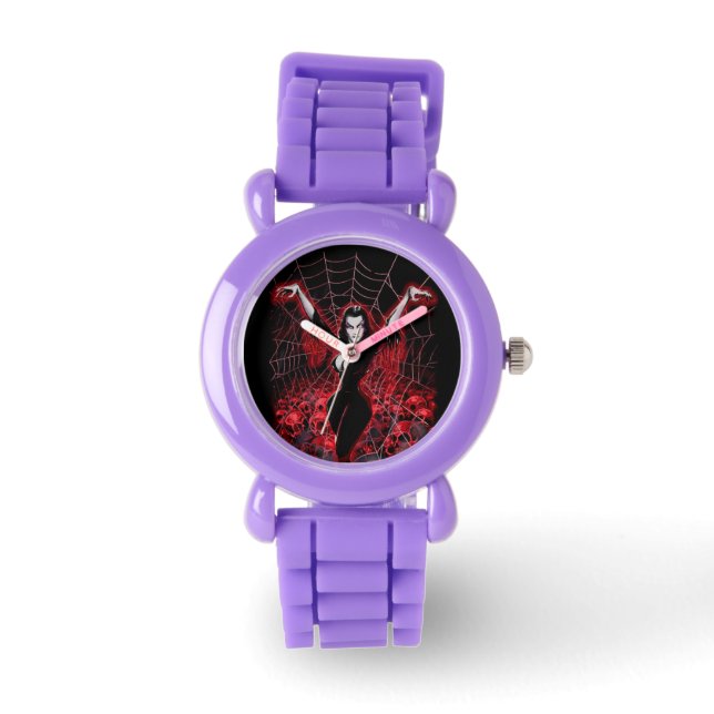 Vampire Woman Spindelnät gothic Armbandsur (Framsida)