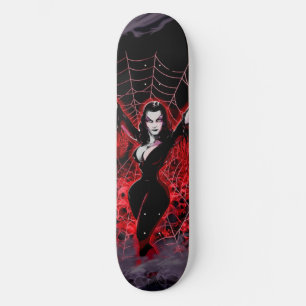 Vampire Woman Spindelnät gothic Mini Skateboard Bräda 18,5 Cm