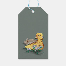 Vampire-Zombie Påsk Duckling Presentetikett