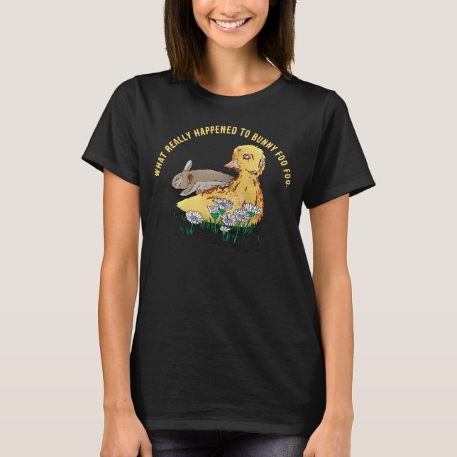 Vampire-Zombie Påsk Duckling T Shirt (Framsida)