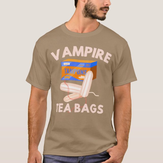 Vampireea Bagsampon Horror Humoreabags Funny Men W T Shirt (Framsida)