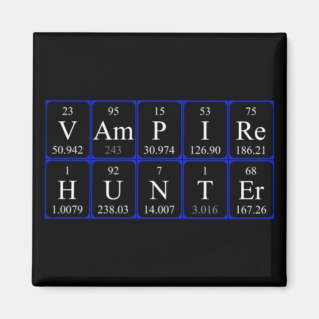 VampireHunter-periodisk bord-frasmagnet Magnet (Framsidan)