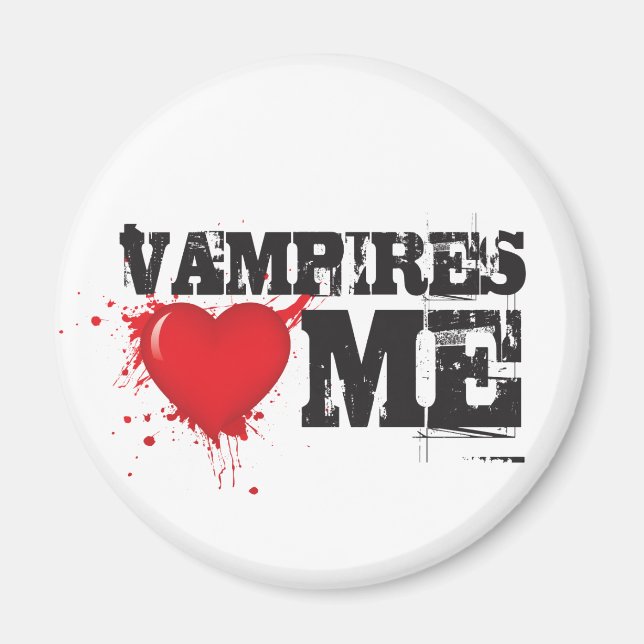 Vampires Heart Me Magnet (Framsidan)