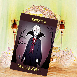 Vampires Party hela natten, Fang-tastic Spooky Cre Julkort