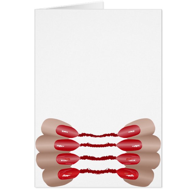 Vampirfinger V.2 Hälsningskort (Framsidan)