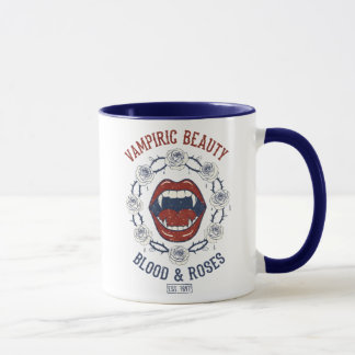 Vampiric Beauty Blood And Roses Mugg