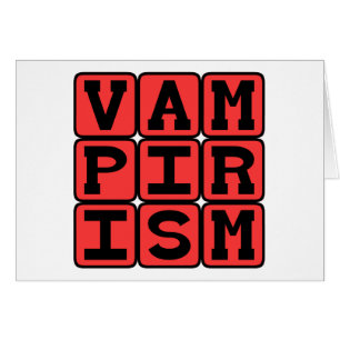 Vampirism, Kärlek till vampyrer och vampyrlära Hälsningskort