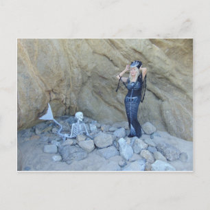Vamplified Malibu Beach Odöda Postcard Vykort