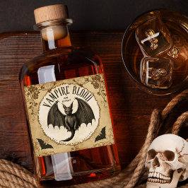 Vampre Blood Pure Extract: Öka din Halloween Spritflaskor Etikett