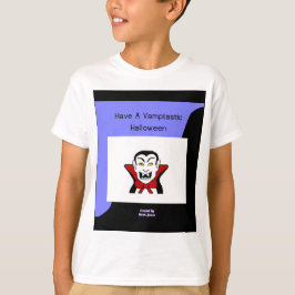 Vamptastic Halloween Boys White Basic T Shirt