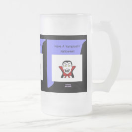 Vamptastic Halloween Large Frosted Glass Mugg