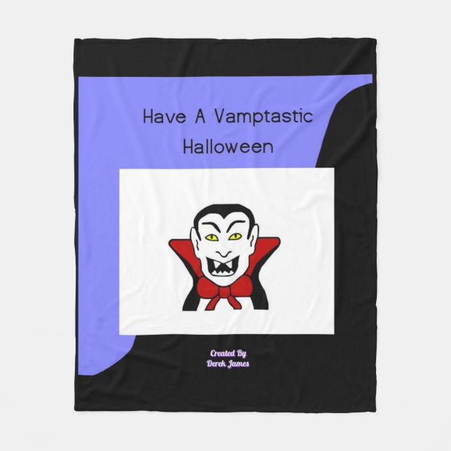 Vamptastic Halloween Medium Fleece Blanket (Framsidan)