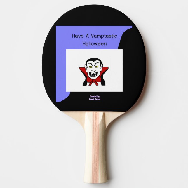 Vamptastic Halloween Ping Pong Paddle Pingisracket (Framsidan)
